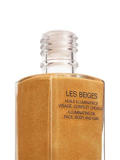 chanel les beiges illuminating body oil|chanel healthy glow.